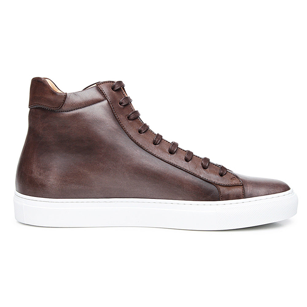 Tan Low Top Leather Sneaker for Men | The Royale Peacock UK 11